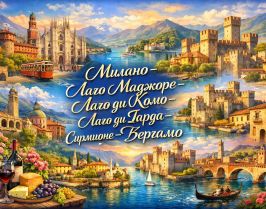 Приказните Италиански езера през юни от София - 2026