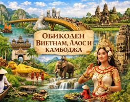 Обиколен Виетнам, Лаос и Камбоджа от София - 2026